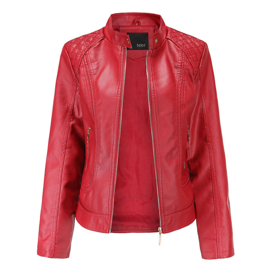 Elegante Lederjacke Mit Modernem Schnitt - Arvani