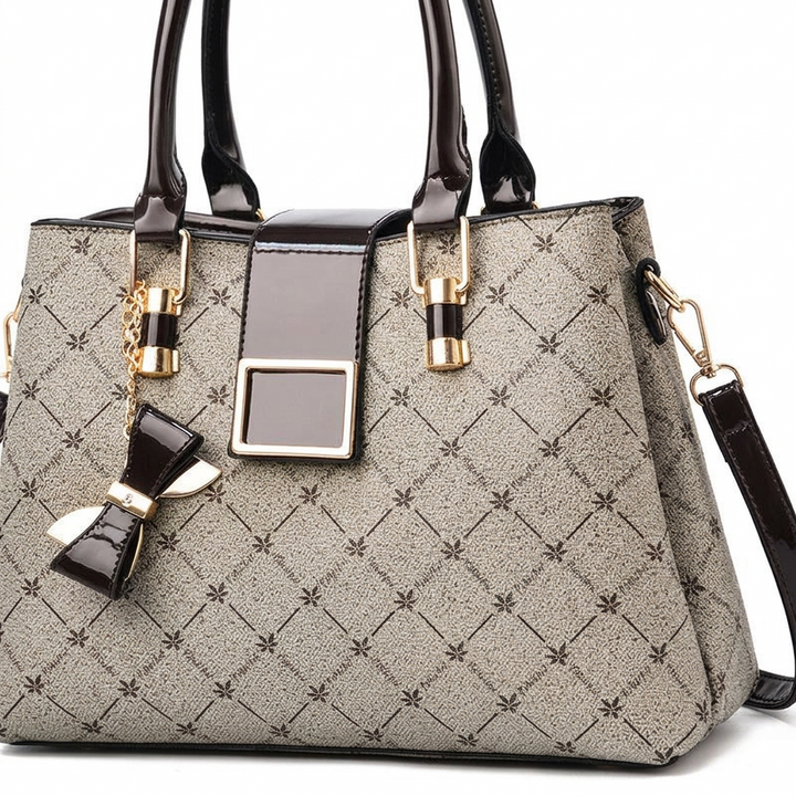 Nord Taschen | Bedruckte Top Handle Handtasche für Frauen