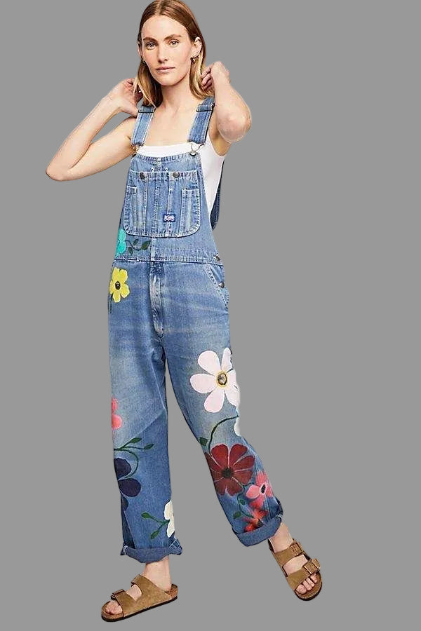 Nord Taschen | Ärmelloser Denim-Overall