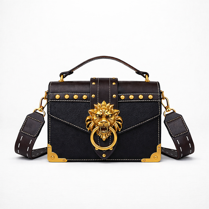 Nord Taschen | Löwenkopf Umhängetasche, Nieten Mini Schultertasche