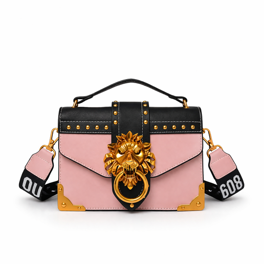 Nord Taschen | Löwenkopf Umhängetasche, Nieten Mini Schultertasche