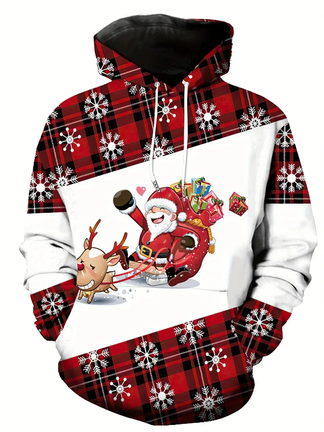 Hoodie mit Weihnachtsdruck - Warmer & moderner Pullover für die Feiertage