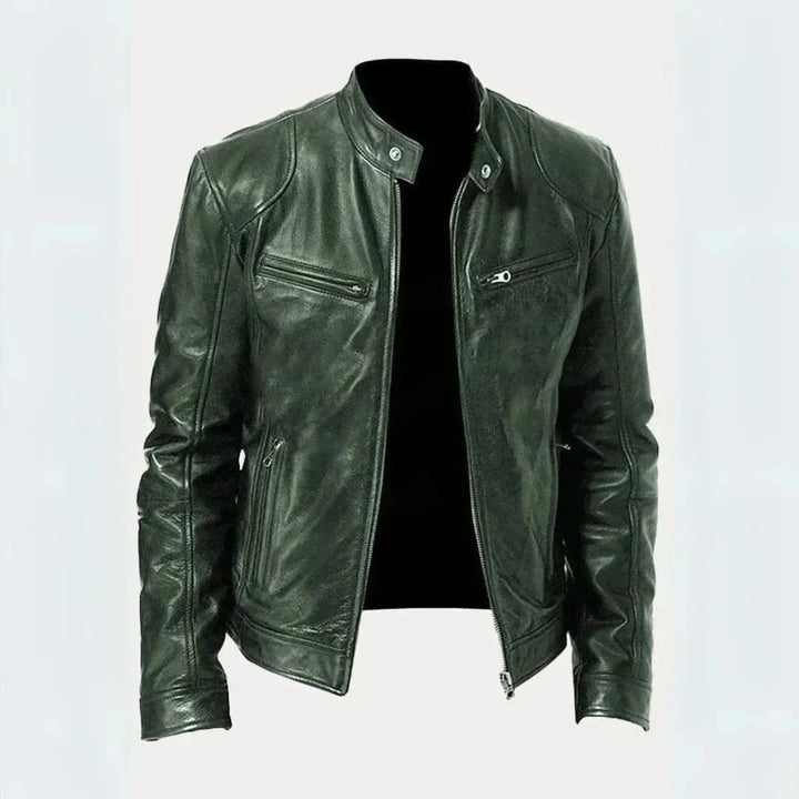 Leder Moto-Jacke