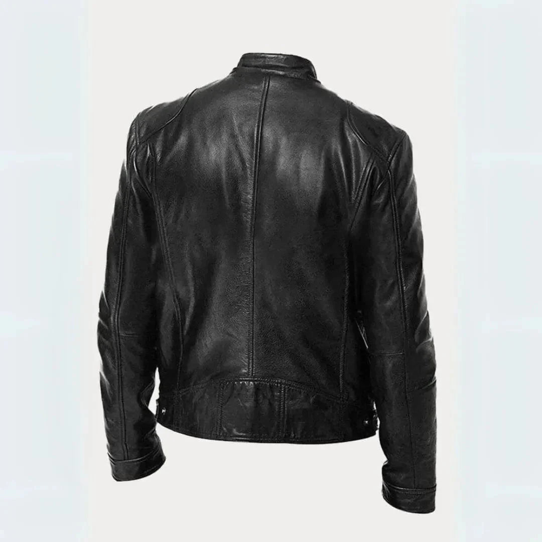 Leder Moto-Jacke
