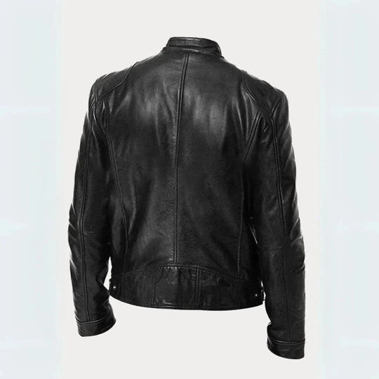 Leder Moto-Jacke