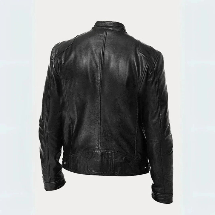 Leder Moto-Jacke
