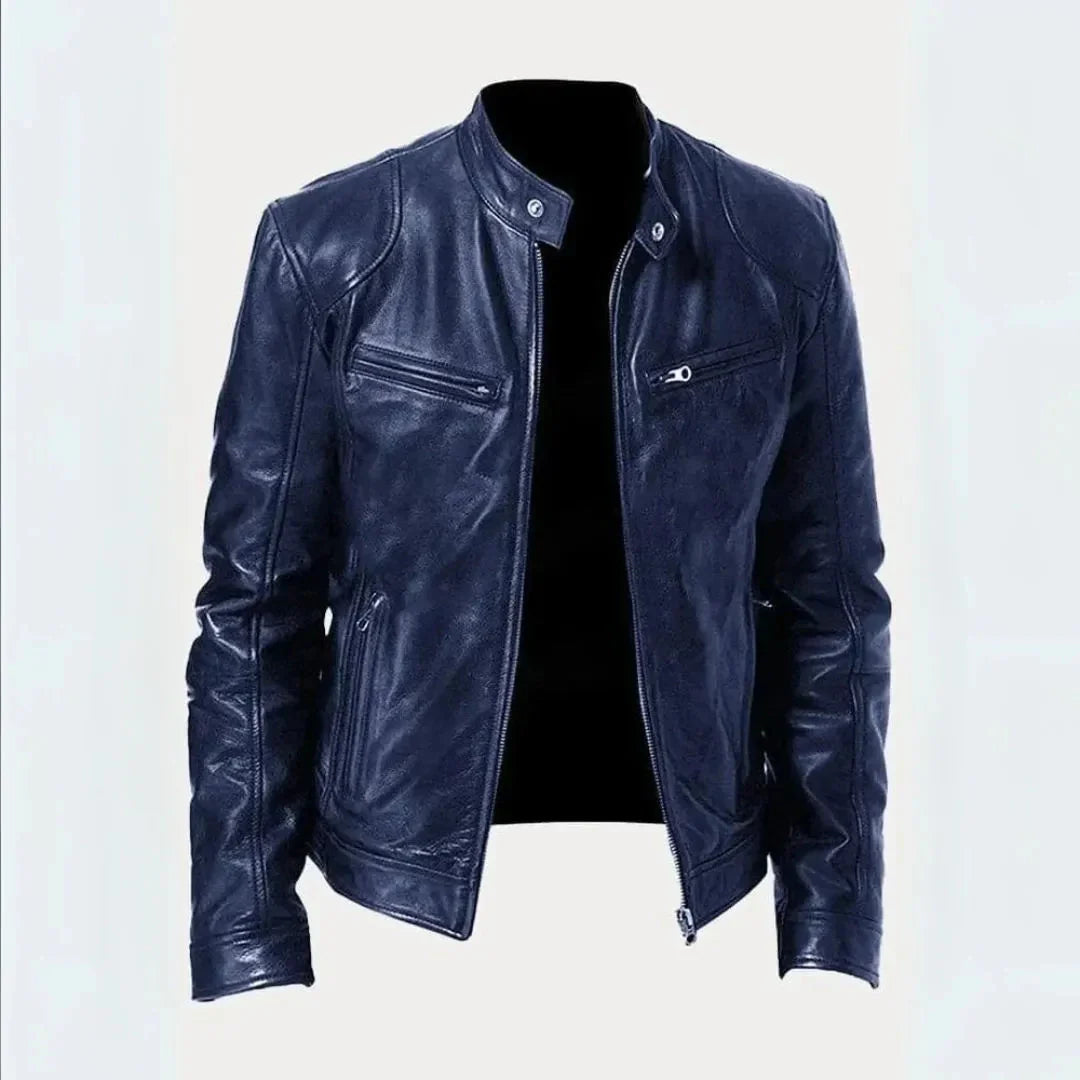 Leder Moto-Jacke