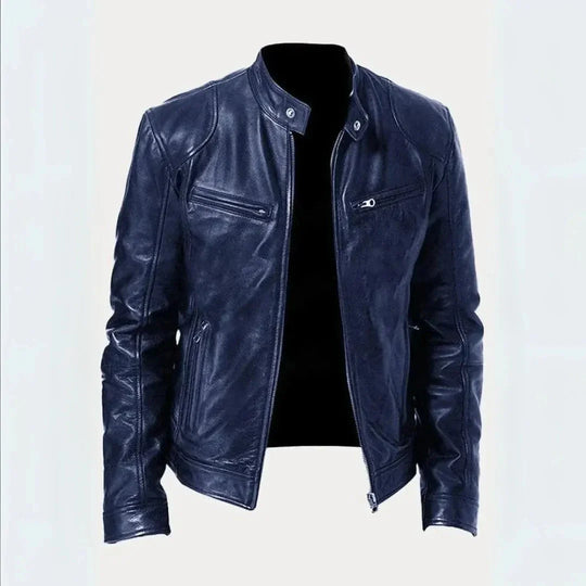 Leder Moto-Jacke