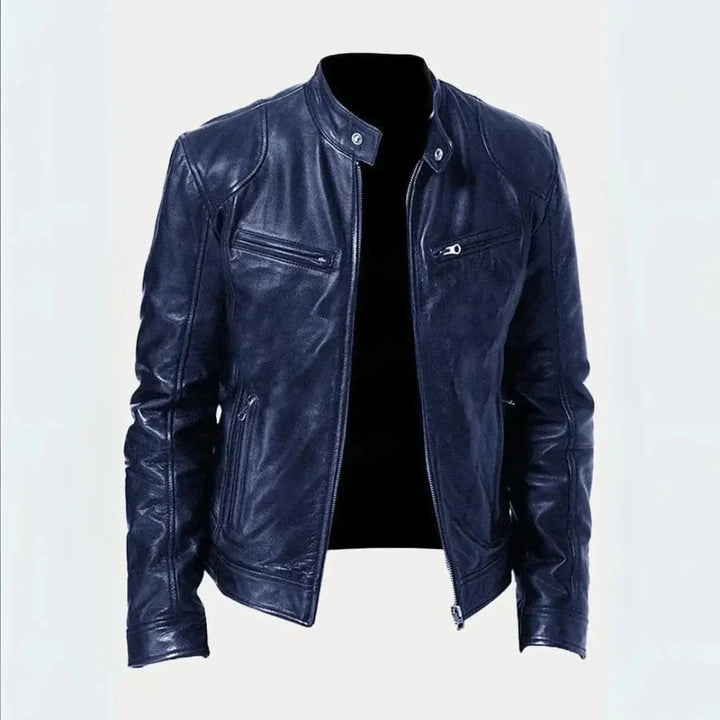 Leder Moto-Jacke