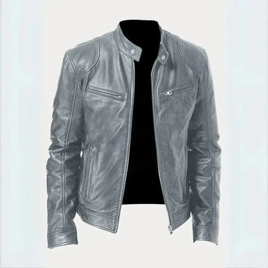 Leder Moto-Jacke