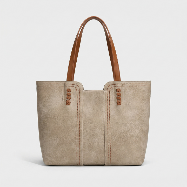 Nord Taschen | Große vegane Leder-Tote-Tasche, Arbeits-Umhängetasche