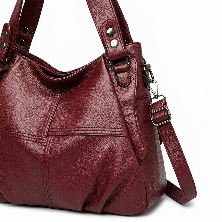 Nord Taschen | Große vegane Kuhfell-Hobo-Schultertasche
