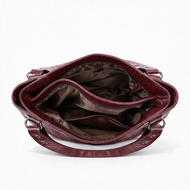 Nord Taschen | Große vegane Kuhfell-Hobo-Schultertasche