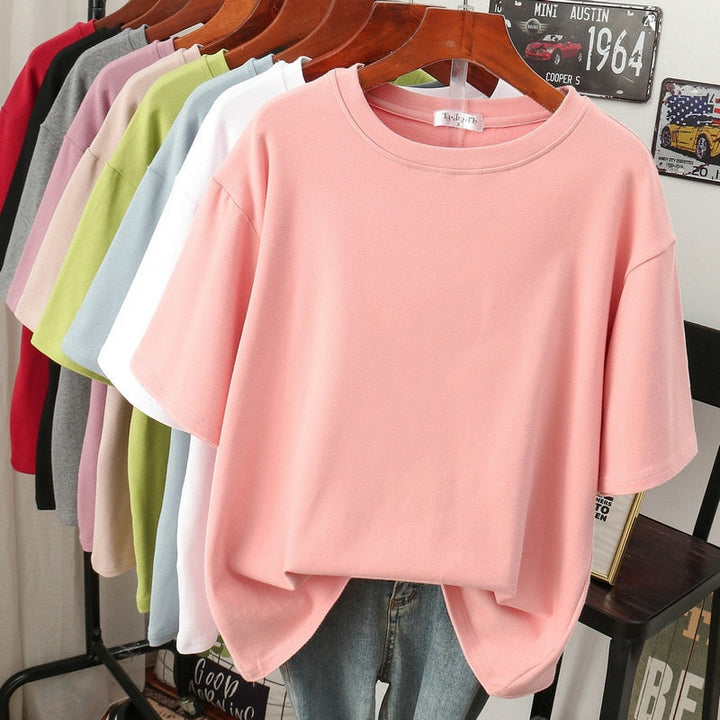 Nord Taschen | Oversized Baumwoll-Basic-T-Shirt für Damen