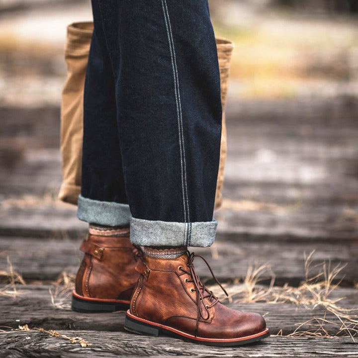 Herren Lederstiefel