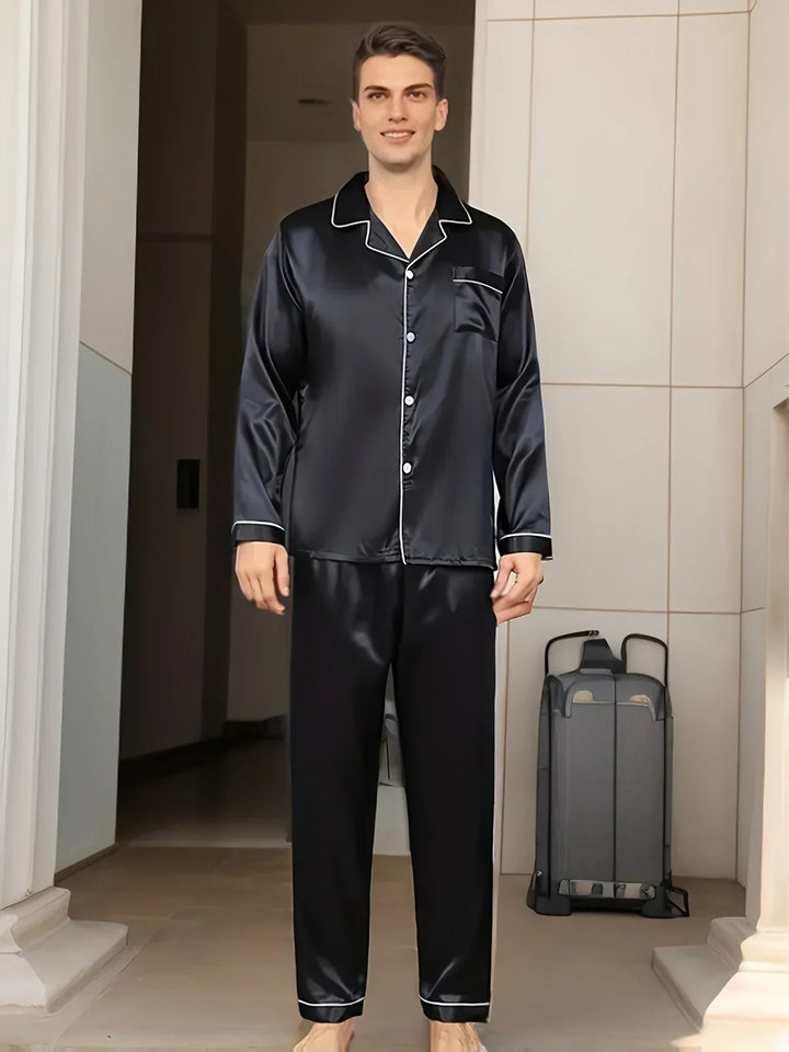 Nord Taschen - Herren-Pyjama-Set aus Satin