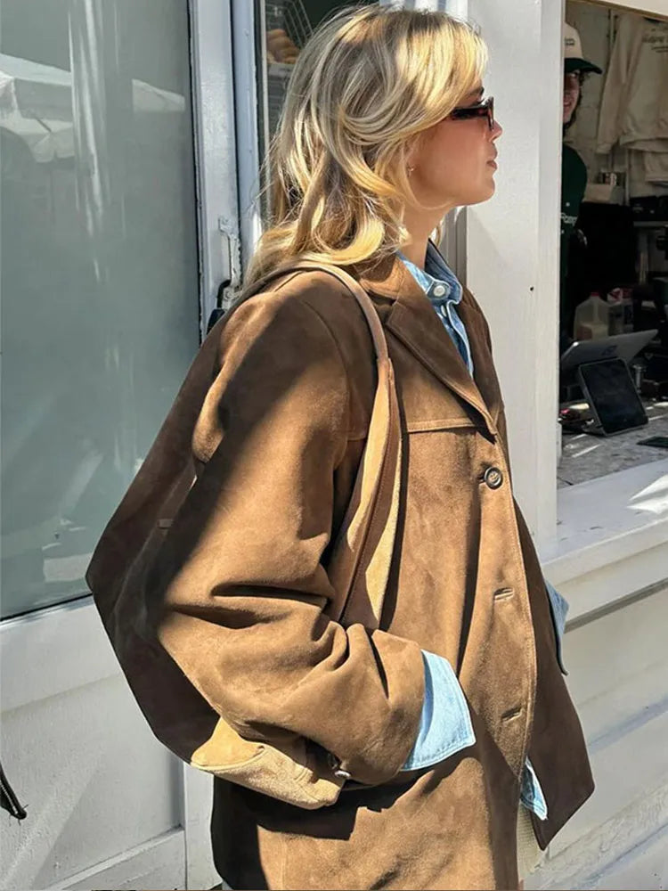 Jacke Klassisch Braun Wild jacke