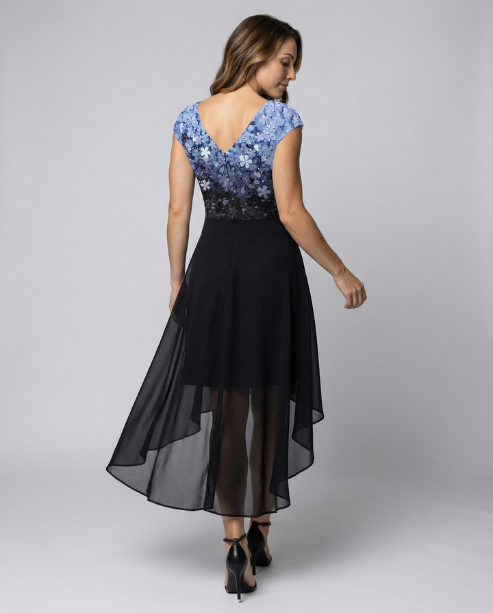 Elegantes Chiffon Partykleid Damen