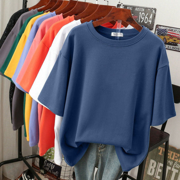 Nord Taschen | Oversized Baumwoll-Basic-T-Shirt für Damen