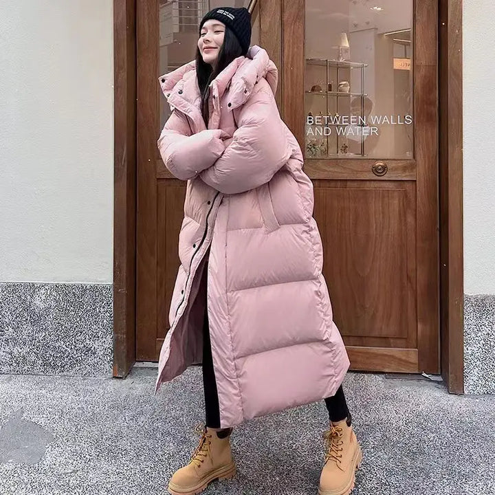 Nord Taschen | Lange Pufferjacke mit Kapuze für Damen - Winter