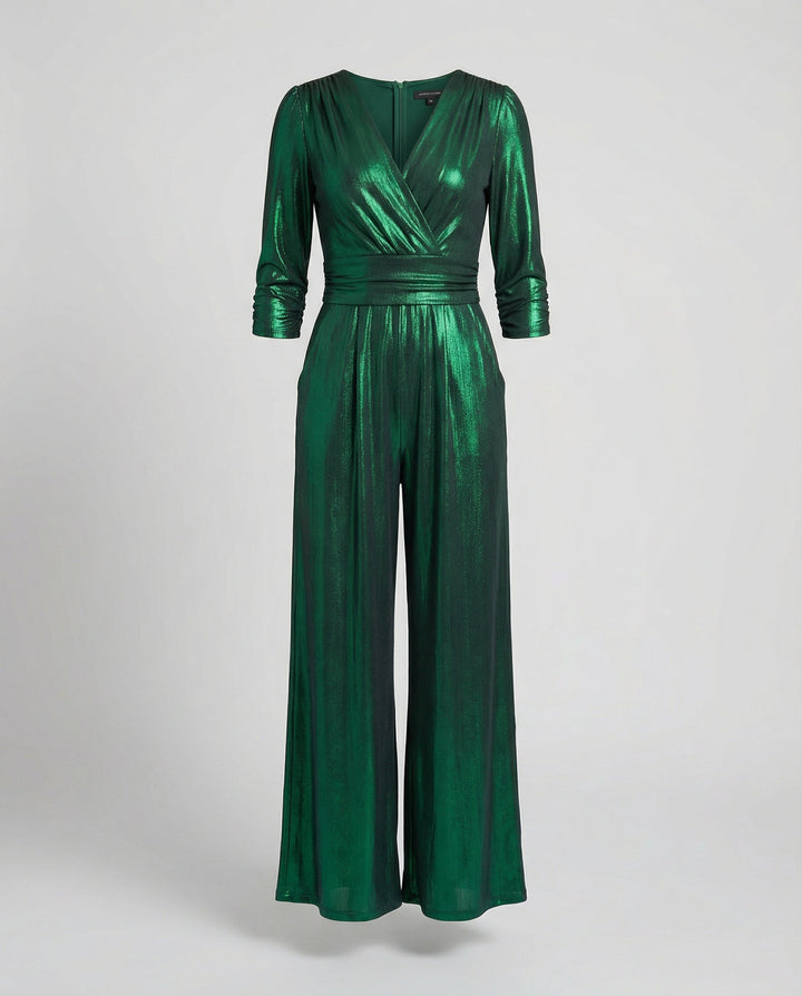 Glänzender Eleganter Overall Damen