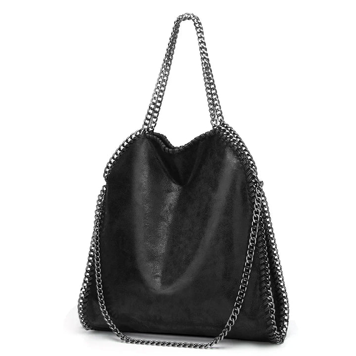 Nord Taschen | Soft Leather Handbag with Chain Shoulder Strap