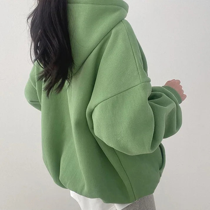 Oversized Damen Hoodie Mit Stickerei - Arvani