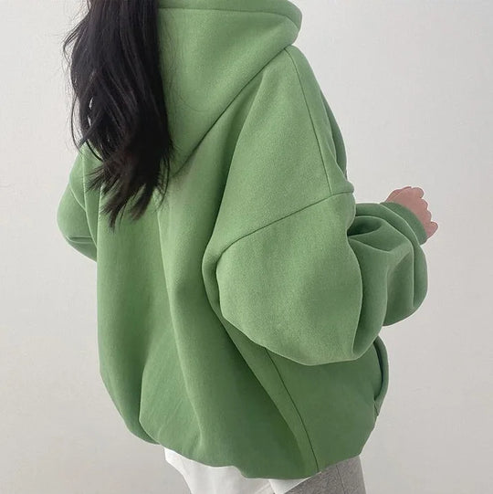 Oversized Damen Hoodie Mit Stickerei - Arvani