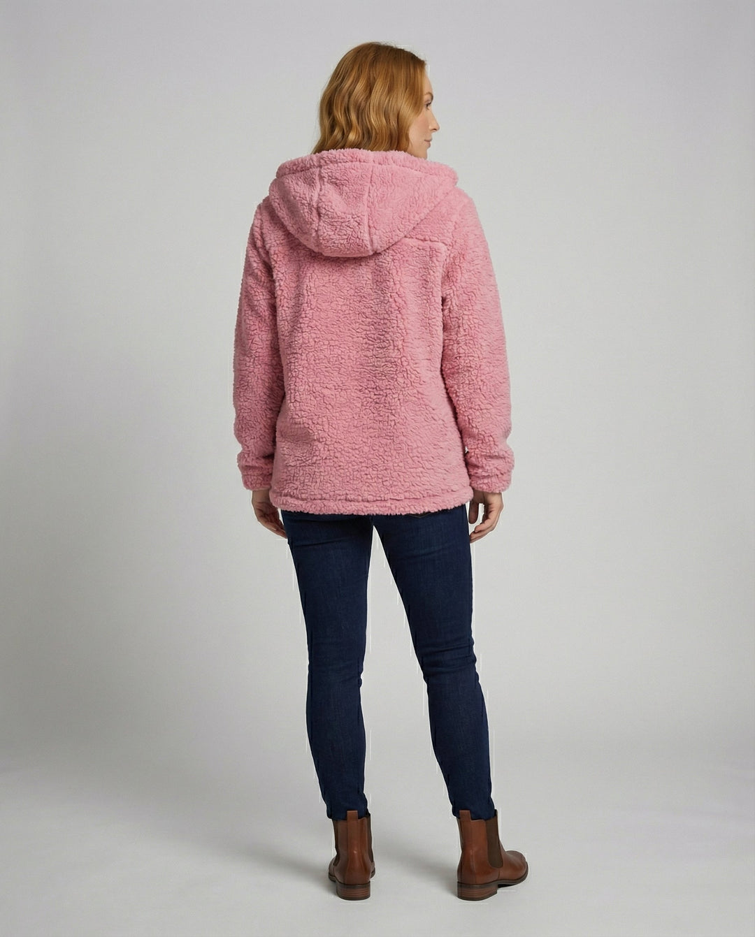 Teddy Fleecejacke Damen Lang - Vittorelli