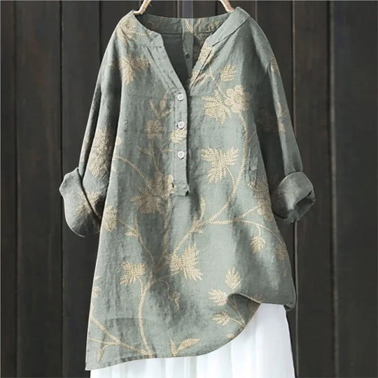 Bequeme Bluse mit Blumenmuster