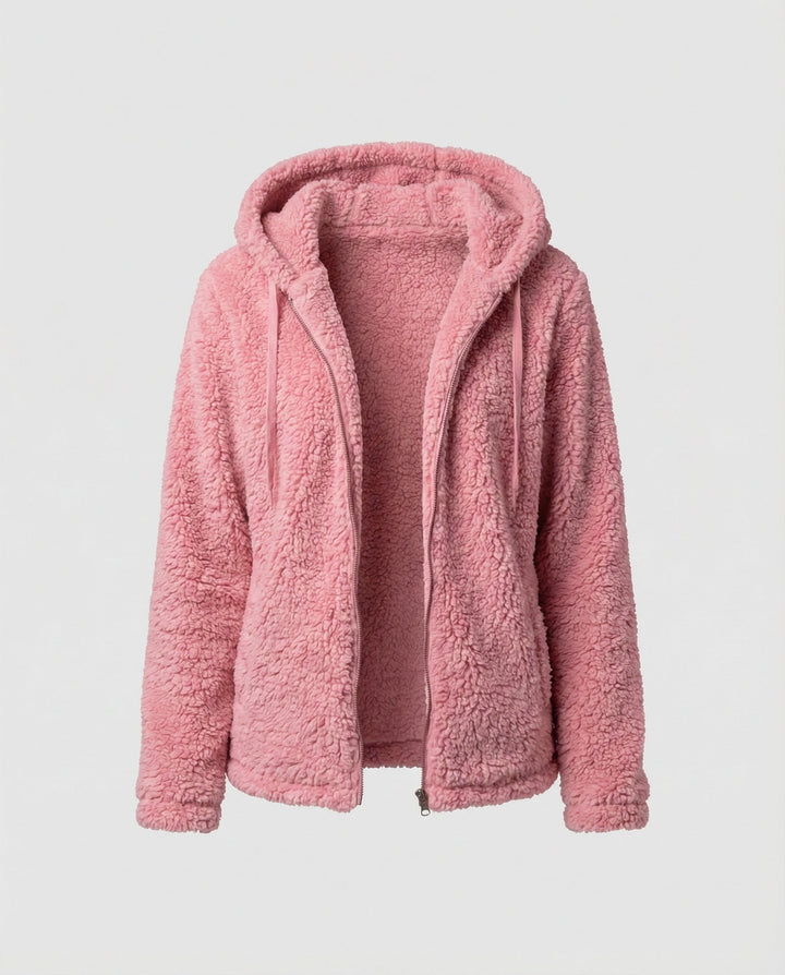 Teddy Fleecejacke Damen Lang