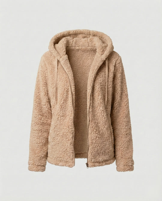 Teddy Fleecejacke Damen Lang - Arvani