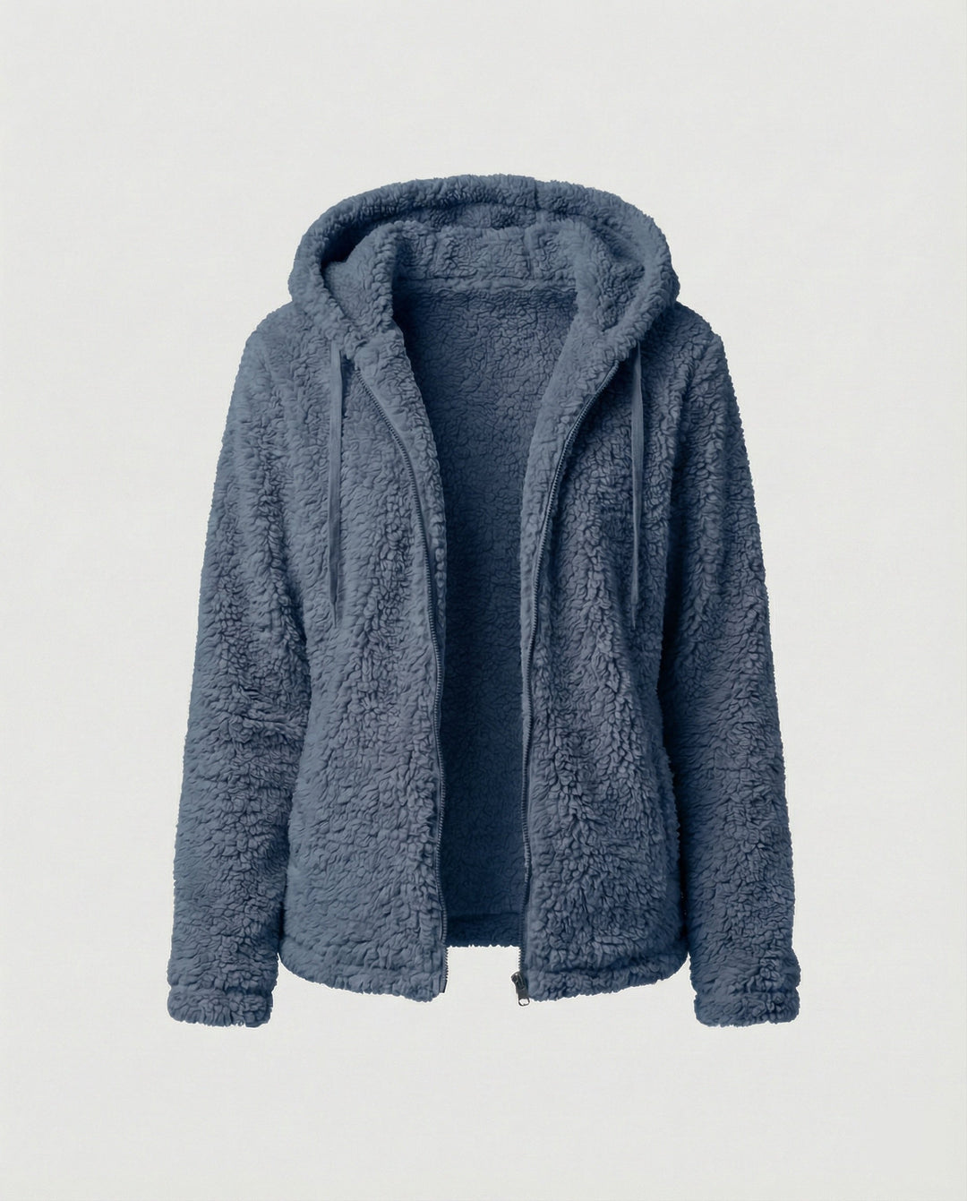Teddy Fleecejacke Damen Lang