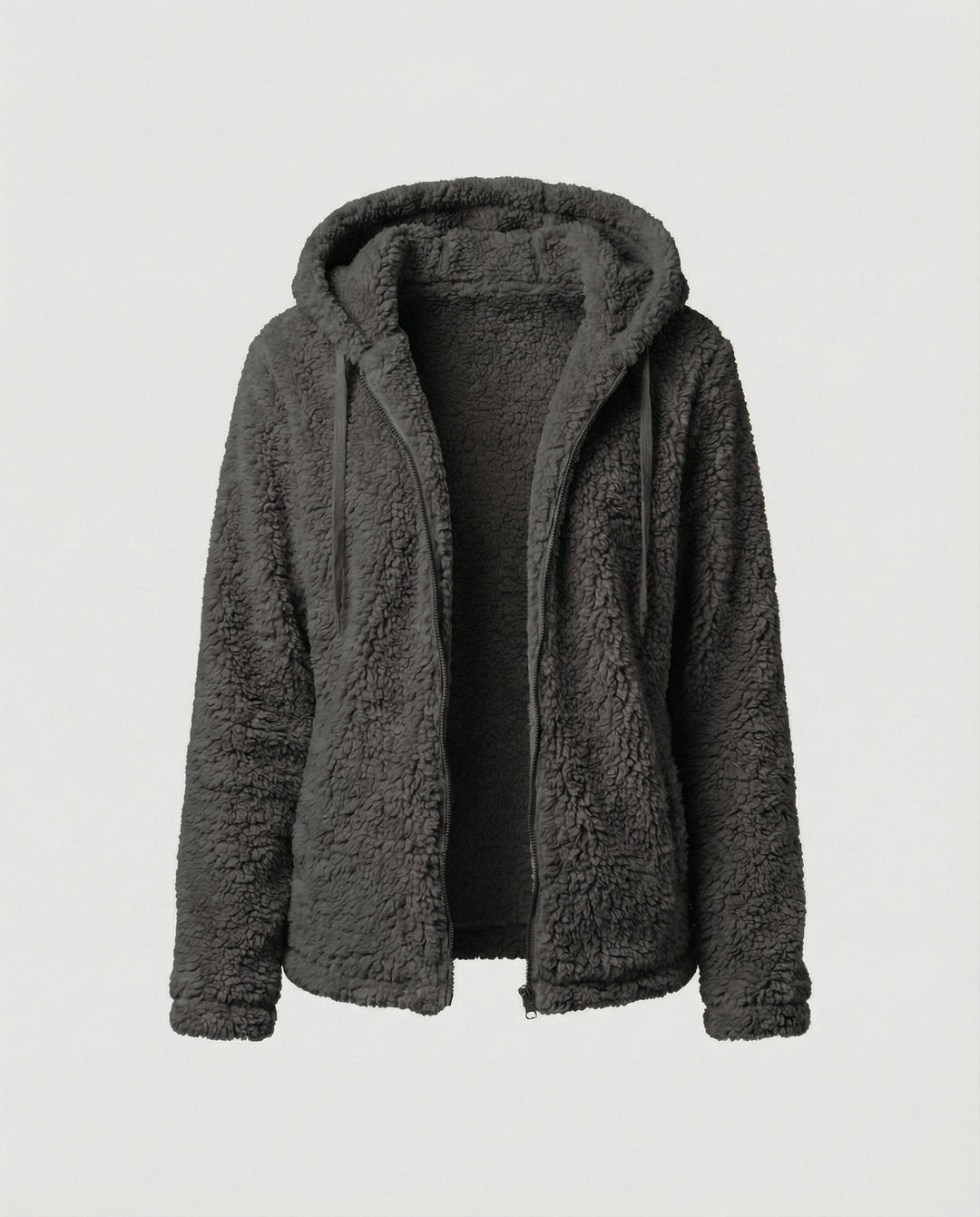 Teddy Fleecejacke Damen Lang