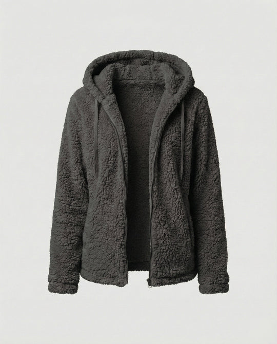 Teddy Fleecejacke Damen Lang - Arvani