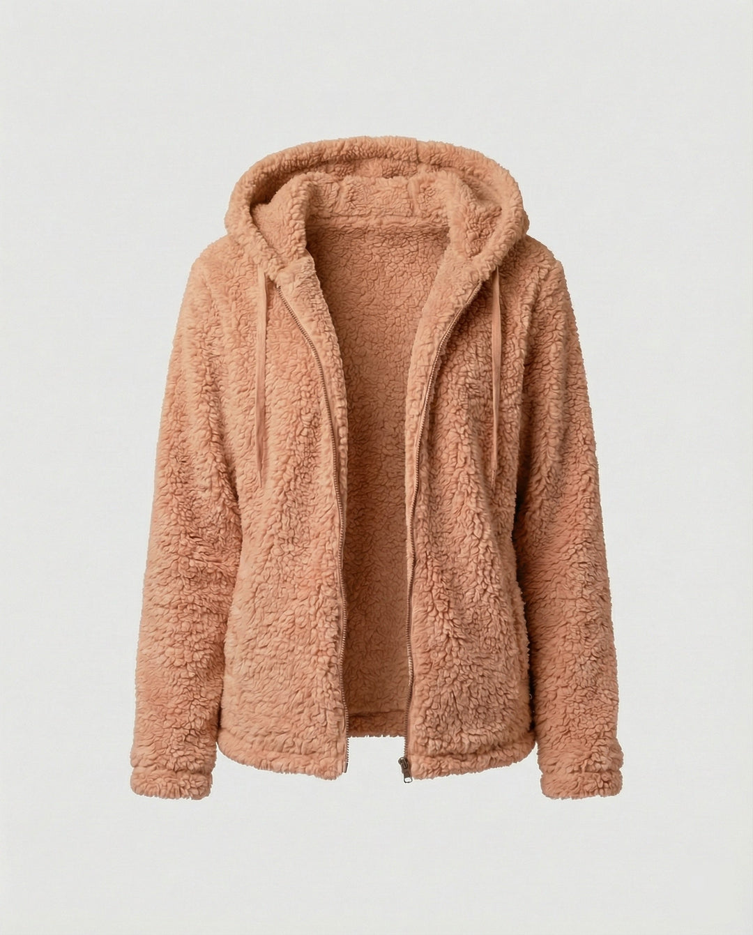 Teddy Fleecejacke Damen Lang
