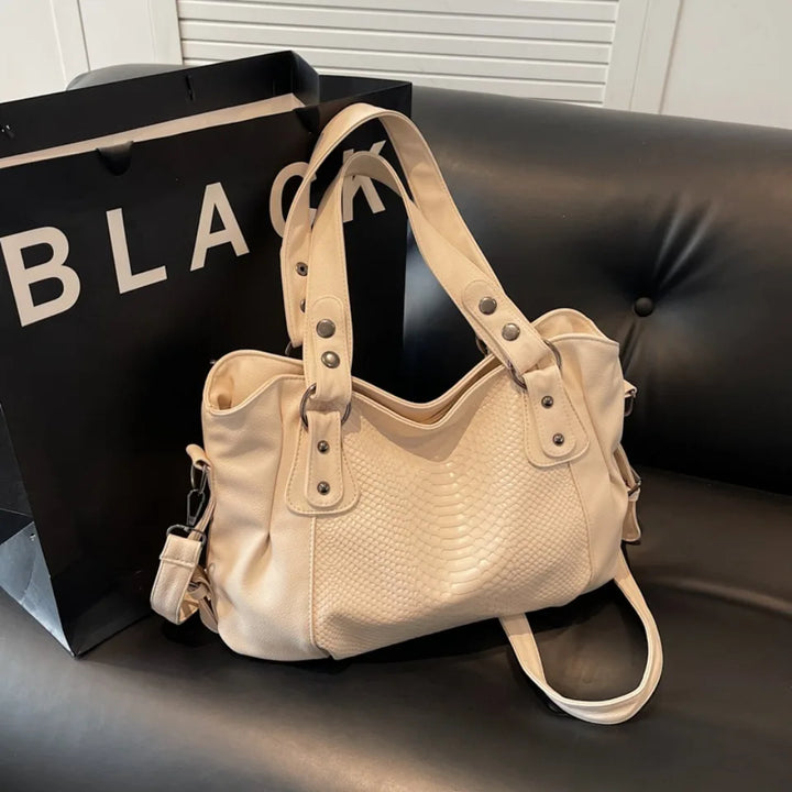 Nord Taschen | Luxury Scaly Leather School Handbag