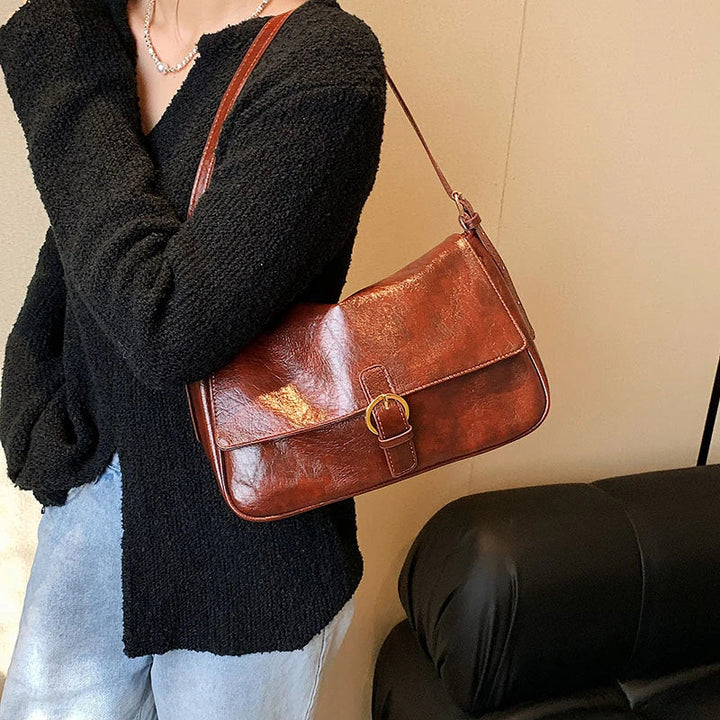 Nord Taschen | Retro Smooth Leather Shoulder Handbag
