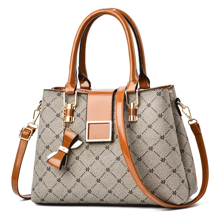 Nord Taschen | Bedruckte Top Handle Handtasche für Frauen