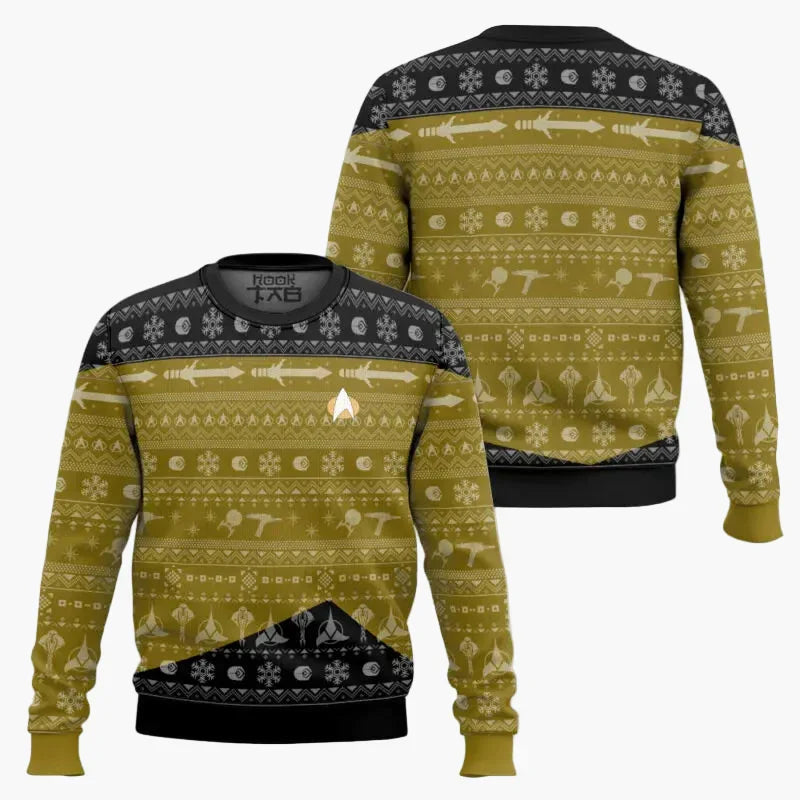 Star Trek Pullover - Geek Weihnachts-Sweatshirt für Fans, Winter Freizeit