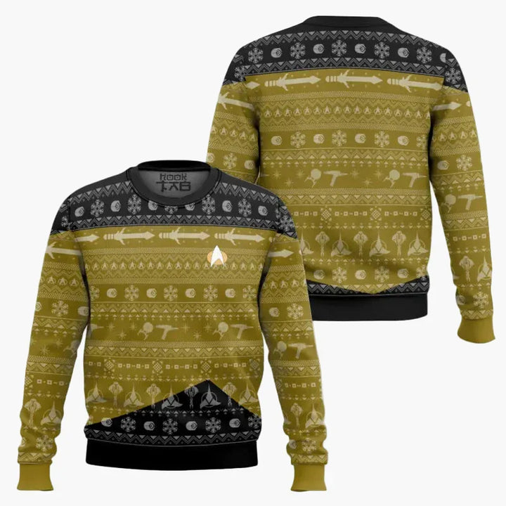Star Trek Pullover - Geek Weihnachts-Sweatshirt für Fans, Winter Freizeit