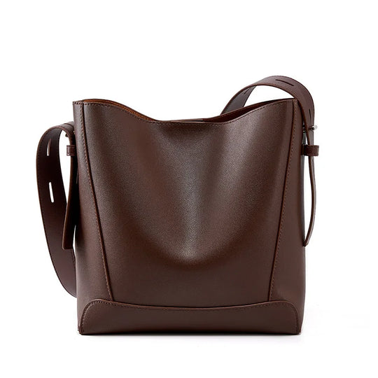 Nord Taschen | Luxury Smooth Leather School Handbag with Shoulder Strap
