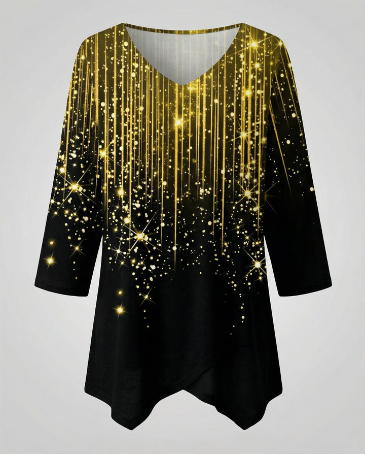 Elegantes Damen V-Neck Oberteil