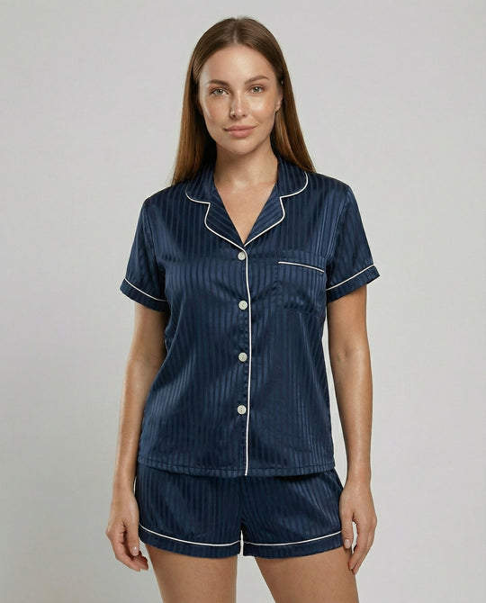 Satin Komfort Pyjama Set Damen