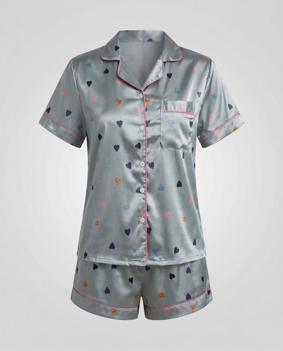Satin Komfort Pyjama Set Damen