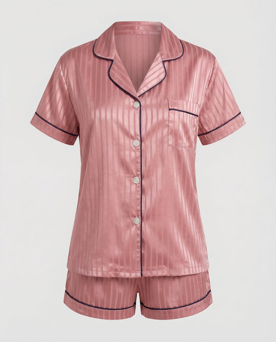 Satin Komfort Pyjama Set Damen