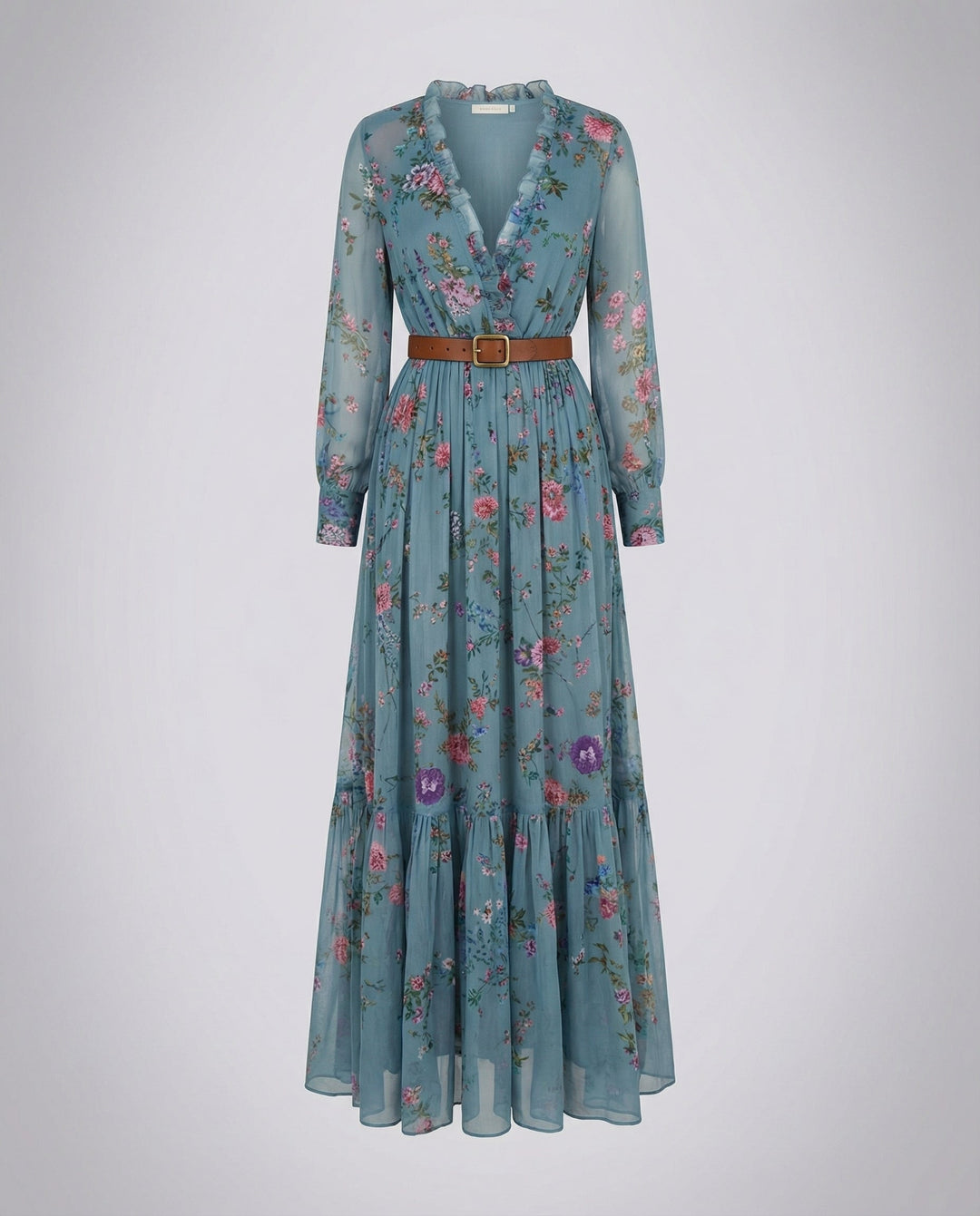 Boho Maxikleid mit V-Ausschnitt | Nord Taschen