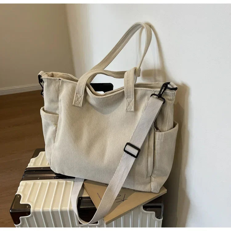 Nord Taschen | Large Handbag for School in Corduroy