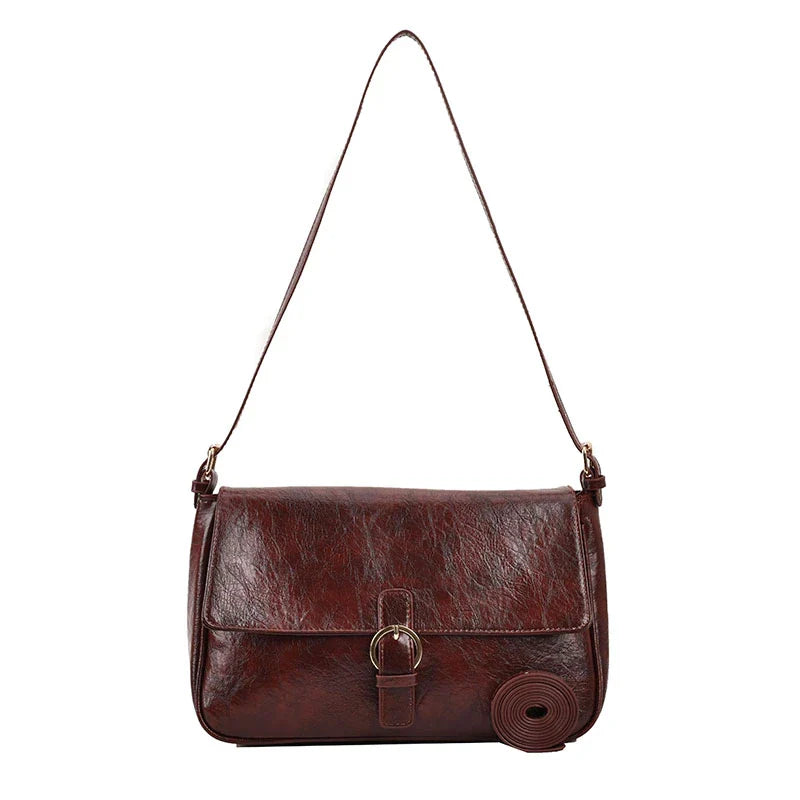 Nord Taschen | Retro Smooth Leather Shoulder Handbag