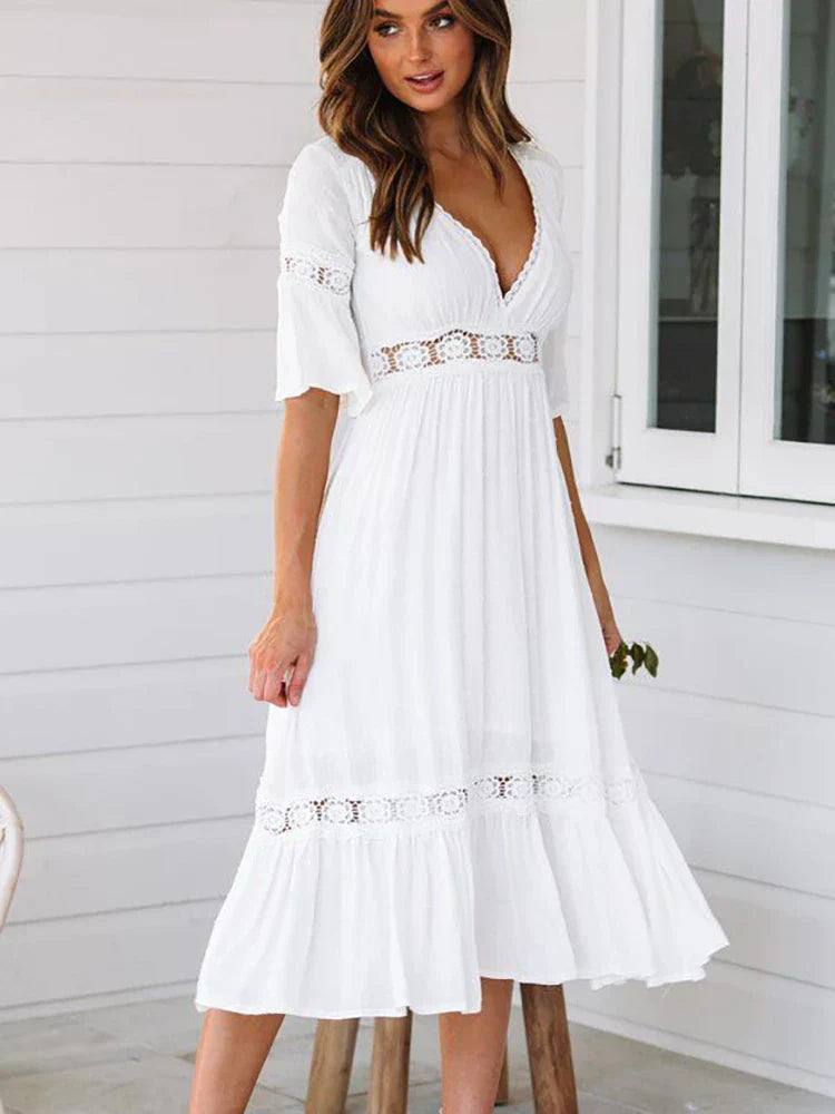 Boho-Midi-Kleid